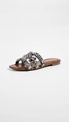 Sam Edelman Bay 2 Embellished Slide Sandal In Putty Fabric