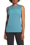 Patagonia Camp Id Muscle Tee In Tasmanian Teal/ Wilderness