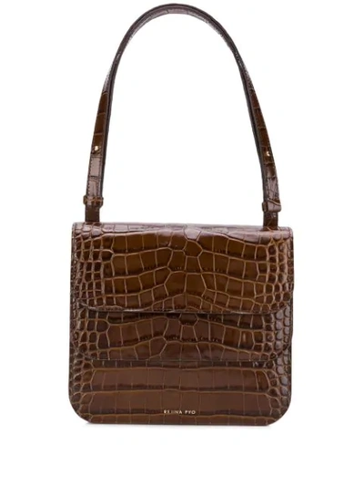 Rejina Pyo Ana Embossed Leather Tote In Brown