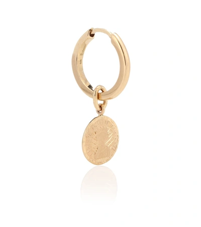 Anissa Kermiche Louise D'or Single Coin 14-kt Gold Single Earring