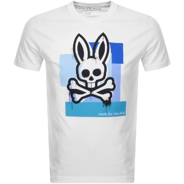 Psycho Bunny Chelburn Crew Neck T Shirt White | ModeSens