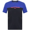 Fred Perry Colour Graphic T Shirt Blue