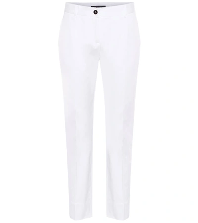 Dolce & Gabbana Cotton-poplin Pants In White