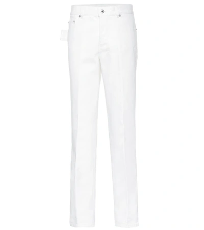 Bottega Veneta Straight-leg High-waisted Jeans In White