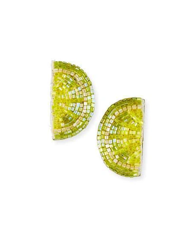 Mignonne Gavigan Lime Stud Earrings In Yellow