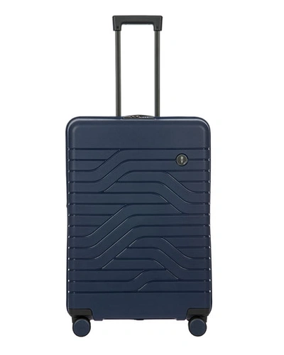Bric's B/y Ulisse 28" Expandable Spinner Luggage In Ocean Blue
