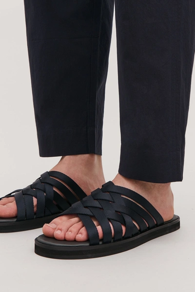 Cos Webbing Sandals In Blue