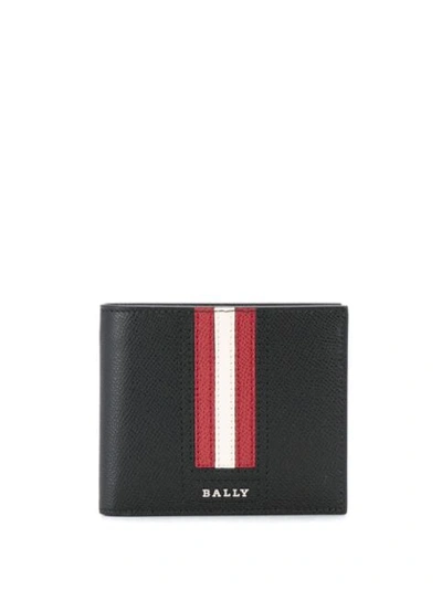 Bally Men's Tevye Trainspotting-stripe Wallet In Black
