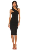 Nookie Temptation One-shoulder Dress In Black