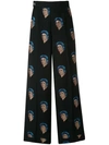 Undercover Ziggy Stardust Embroidered Black Trousers