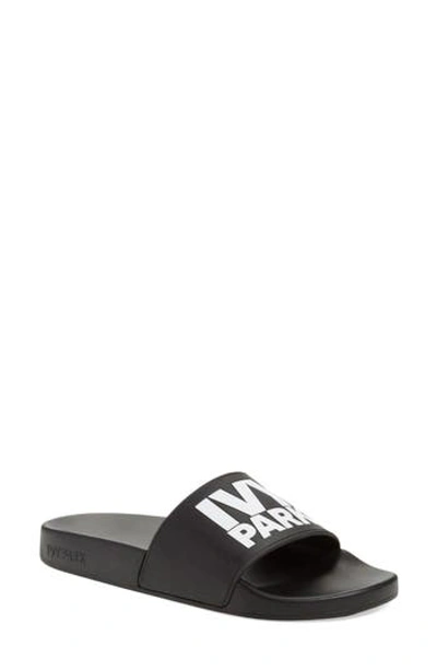 Ivy Park Neoprene Lined Logo Slide Sandal In Black