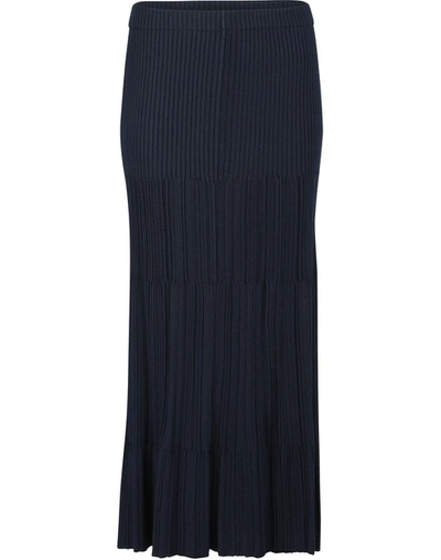 Chloé Midi Skirt With Slit In Stormy Night