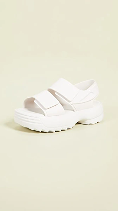 Melissa X Fila Women's Slingback Platform Sandals In White | ModeSens