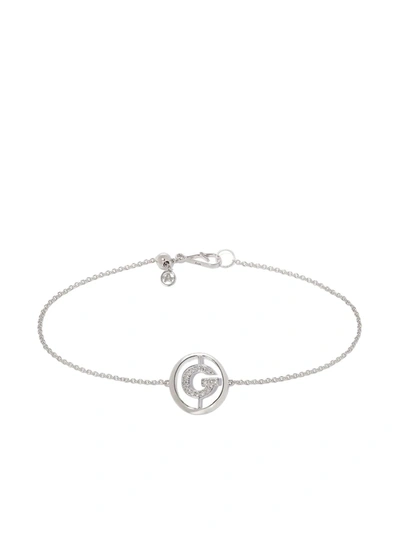 Annoushka 18kt White Gold Diamond Initial G Bracelet