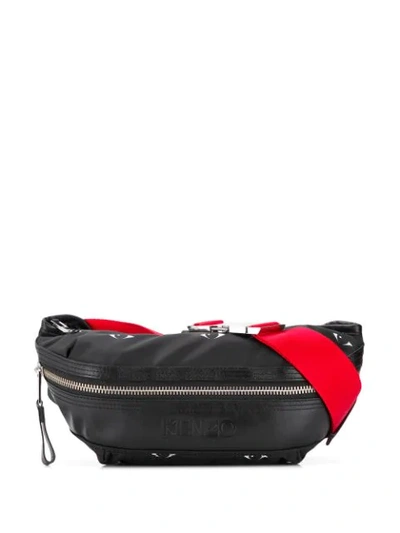 Kenzo Men's Eye-print Belt Bag/fanny Pack In Black