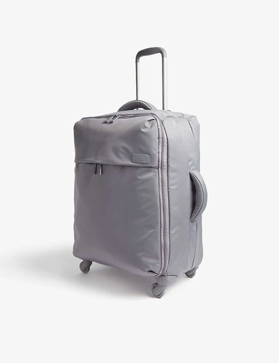 Lipault Originale Plume Four-wheel Cabin Suitcase 65cm In Pearl Grey