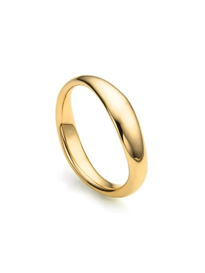 Monica Vinader Gold Plated Vermeil Silver Nura Reef Stacking Ring