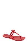 Tory Burch Mini Miller Jelly Thong Sandals In Red