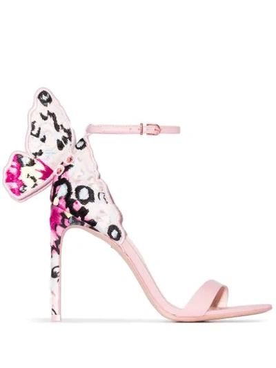 Sophia Webster Women's Chiara 100 Embroidered Butterfly High-heel Sandals In Pink