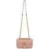 Gucci Mini Gg 2.0 Matelasse Leather Shoulder Bag In 5909 Pink