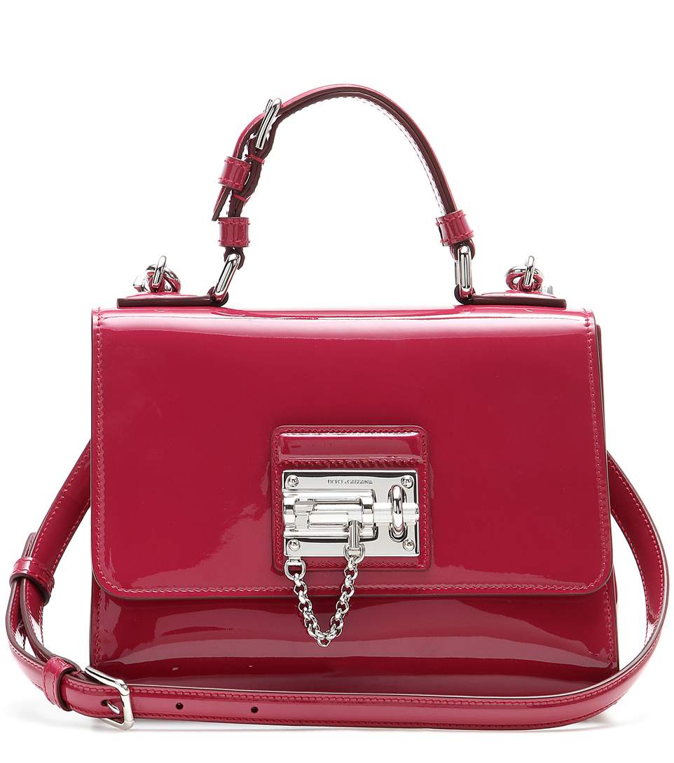 Dolce & Gabbana 'miss Monica' Patent Leather Crossbody Bag In Pink ...