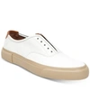 Frye Men's Ludlow Cap-toe Low Lace Sneakers Men's Shoes In White