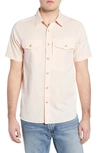 Patagonia Cayo Largo Ii Regular Fit Shirt In Chambray/ Peach Sherbet