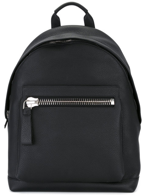 Tom Ford Buckley Pebble-grain Leather Backpack In Black | ModeSens