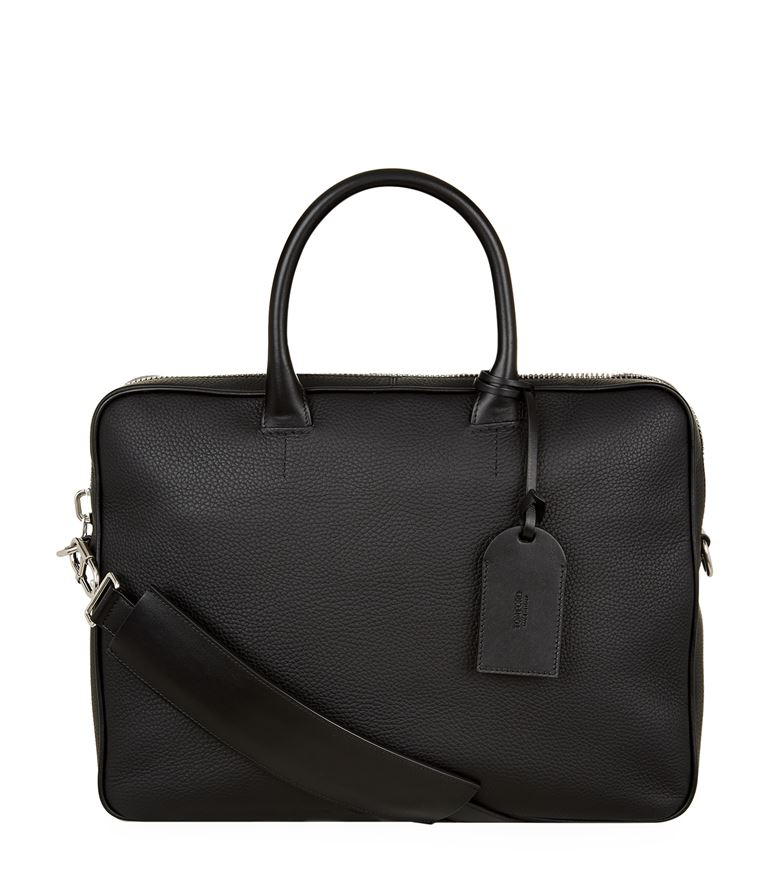 Tom Ford Grained Leather Briefcase In Black | ModeSens