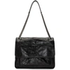 Saint Laurent Medium Niki Leather Shoulder Bag In Noir