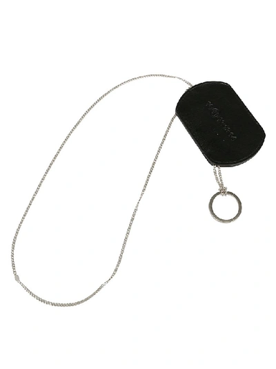 Maison Margiela Pendant Necklace In Black