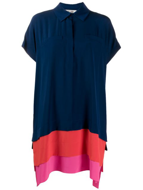 hatsu new silk crepe de chine shirt dress