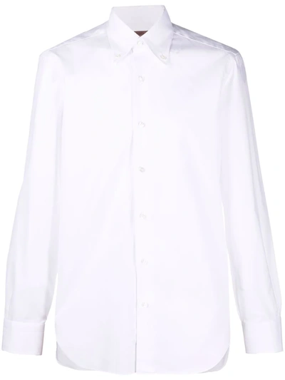 Barba Napoli Slim-cut Shirt In White
