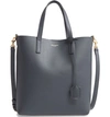 Saint Laurent Toy Leather Tote Bag With Shoulder Strap In Black