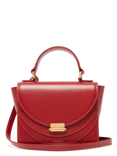 Wandler Luna Mini Leather Cross-body Bag In Red