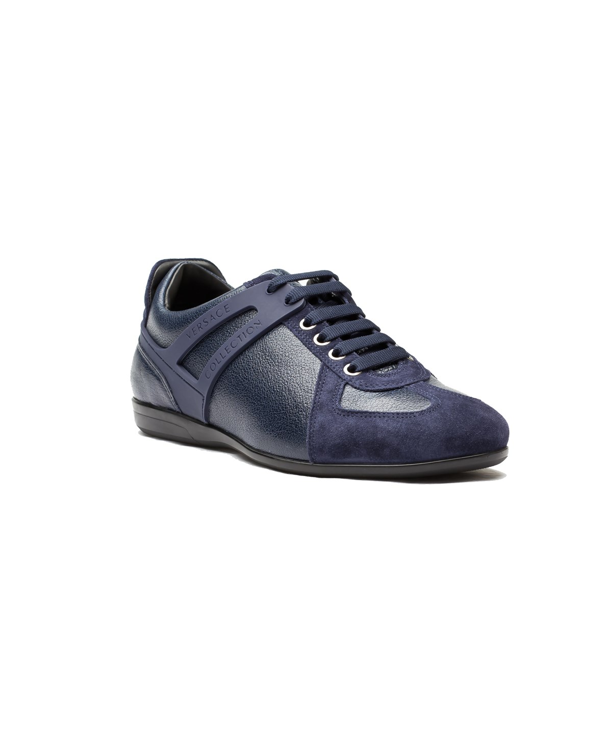 navy blue versace shoes