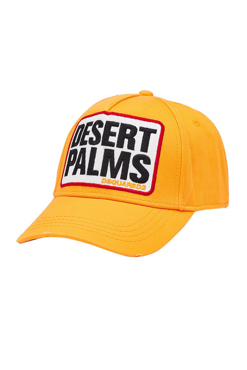 Dsquared2 Desert Palm Patch Cotton Baseball Cap, Yellow | ModeSens