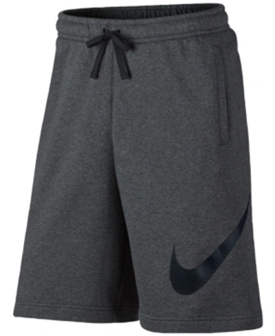 Nike Men's Club Fleece Sweat Shorts In Carbon Heather/black