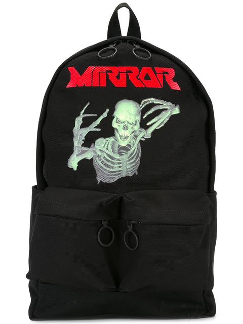 Off-white Black Skull Mirror Backpack | ModeSens