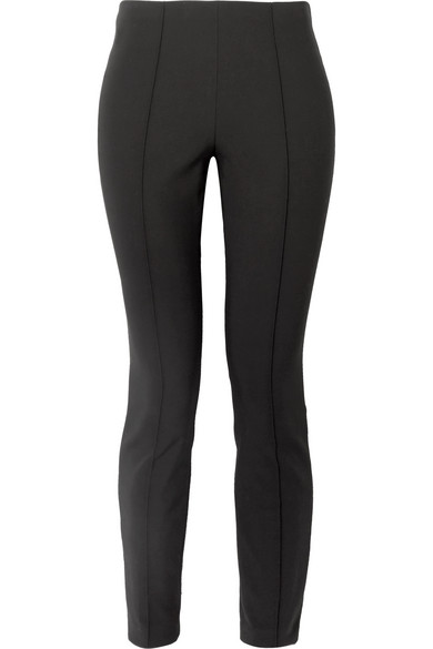 The Row Cosso Stretch Cotton-blend Skinny Pants In Black | ModeSens