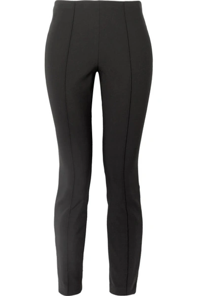 The Row Cosso Stretch Cotton-blend Skinny Pants In Black