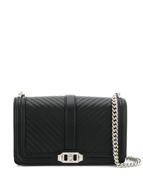 chevron quilted crossbody bag