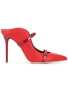 Malone Souliers Thin Strap Mules In Red