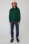 Acne Studios Fairview Face Dark Green In Classic Fit Sweatshirt