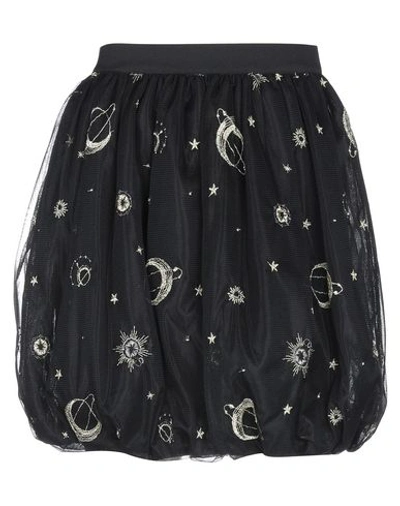 Pinko Tulle Mini Balloon Skirt In Black