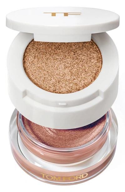 Tom Ford Cream And Powder Eyeshadow Duo Golden Peach In Golden Peach