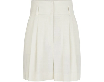 Dolce & Gabbana Short Rayon Skirt In Natural/white