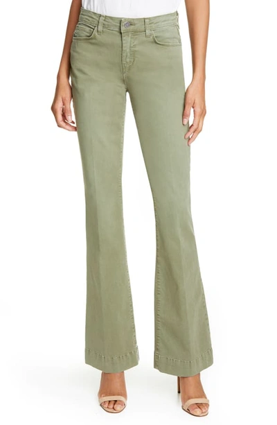 L Agence Affair High-rise Relaxed Flare Jeans In Brigade