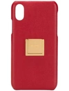 Saint Laurent Logo Iphone X Case In Red