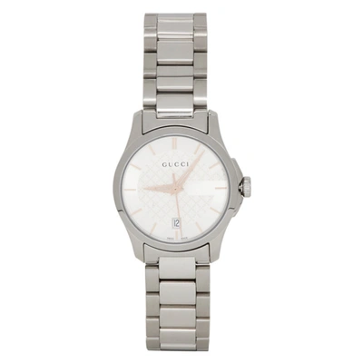 Gucci Silver Iconic G-timeless Watch